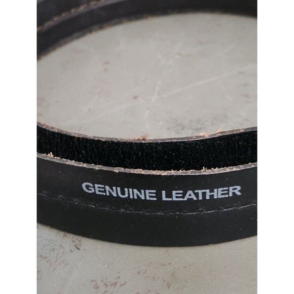 VINTAGE Dockers Brown Full Grain Cowhide Leather Belt - SIZE 38 - MADE in USA - Picture 6 of 7